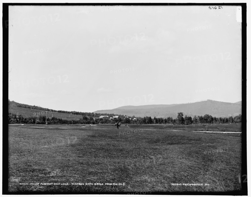 Mount Pleasant golf links, towards ninth green from tee no. 9, between 1890 and 1901. Creator: Unknown.