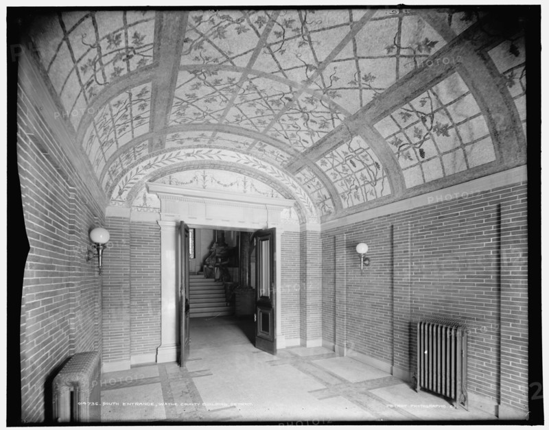 South entrance, Wayne County Building, Detroit, (1902?). Creator: Unknown.