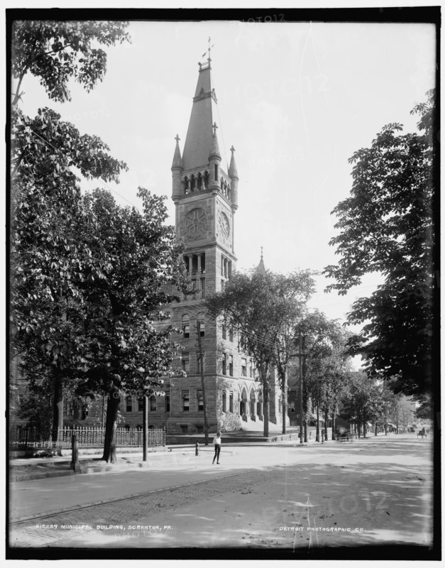 Municipal building, Scranton, Pa., between 1890 and 1901. Creator: Unknown.