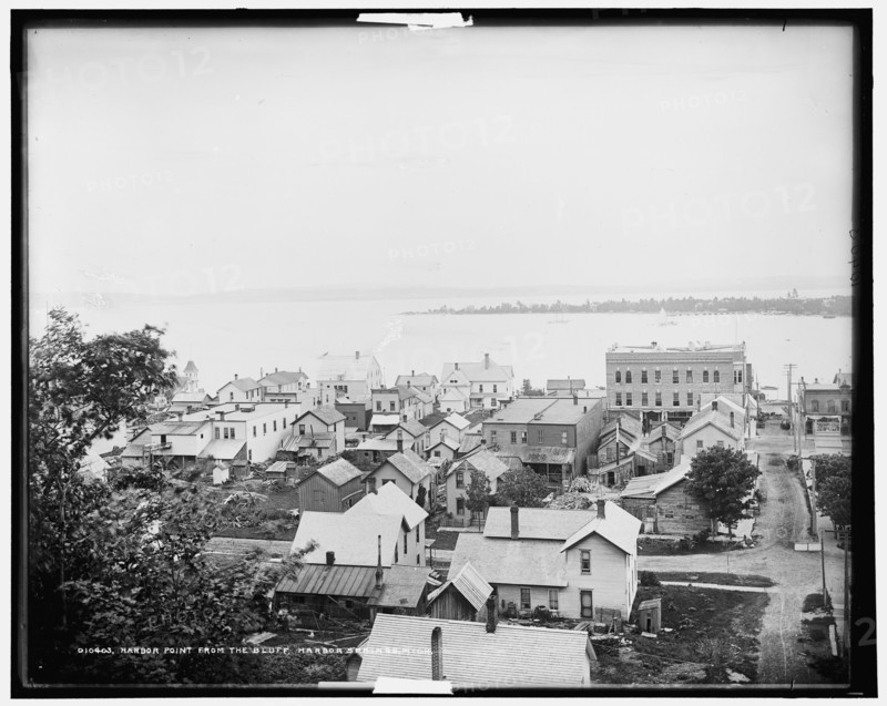 Harbor Point from the bluff, Harbor Springs, Mich., c1901. Creator: Unknown.