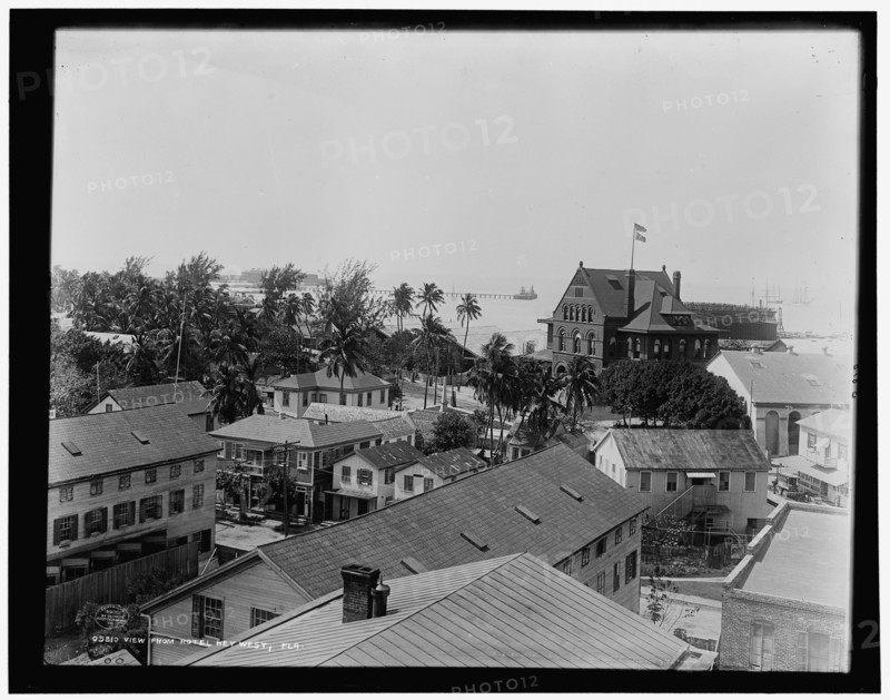 View from hotel, Key West, Fla., c1900. Creator: Unknown.