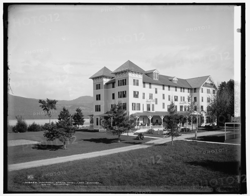 Mountain Spring Hotel, Lake Dunmore, Green Mountains, between 1900 and 1906. Creator: Unknown.