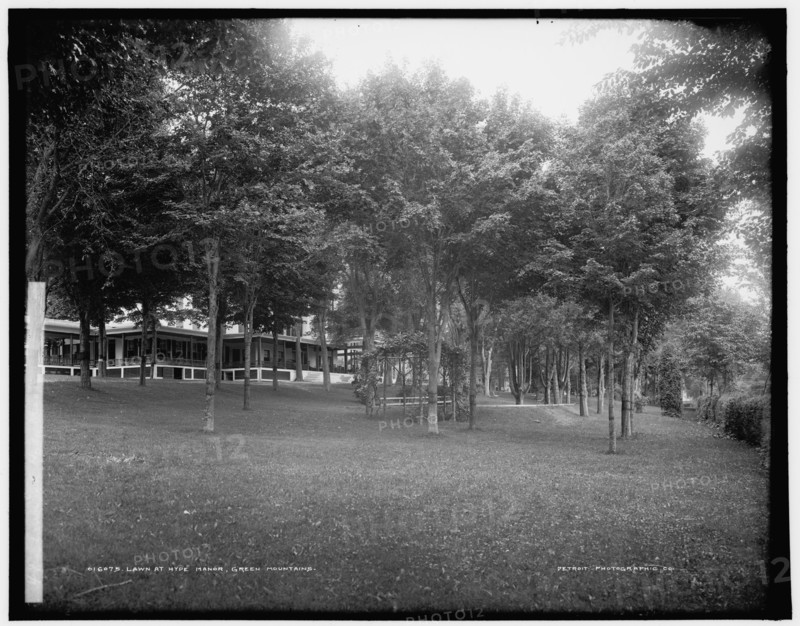 Lawn at Hyde Manor, Green Mountains, between 1900 and 1906. Creator: Unknown.
