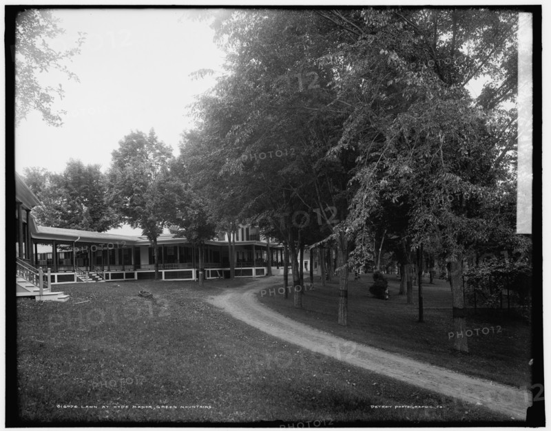 Lawn at Hyde Manor, Green Mountains, between 1900 and 1906. Creator: Unknown.