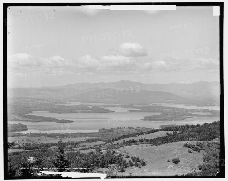 Panorama from Mt. Belknap, Lake Winnipesaukee, N.H., c1906. Creator: Unknown.