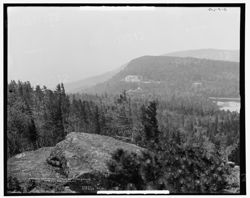 Kaaterskill Mountain and lakes, Catskill Mountains, N.Y., c.between 1901 and 1906. Creator: Unknown.