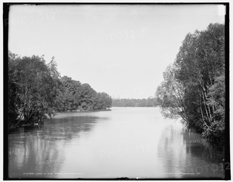 Lake in the park, Buffalo, N.Y., between 1900 and 1906. Creator: Unknown.