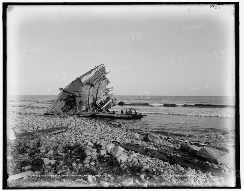 Old wreck, Point Judith, Narragansett, R.I., between 1880 and 1899. Creator: Unknown.
