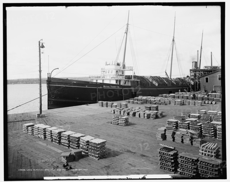 Lake Superior smelter and dock, Dollar Bay, Mich., c1906. Creator: Unknown.
