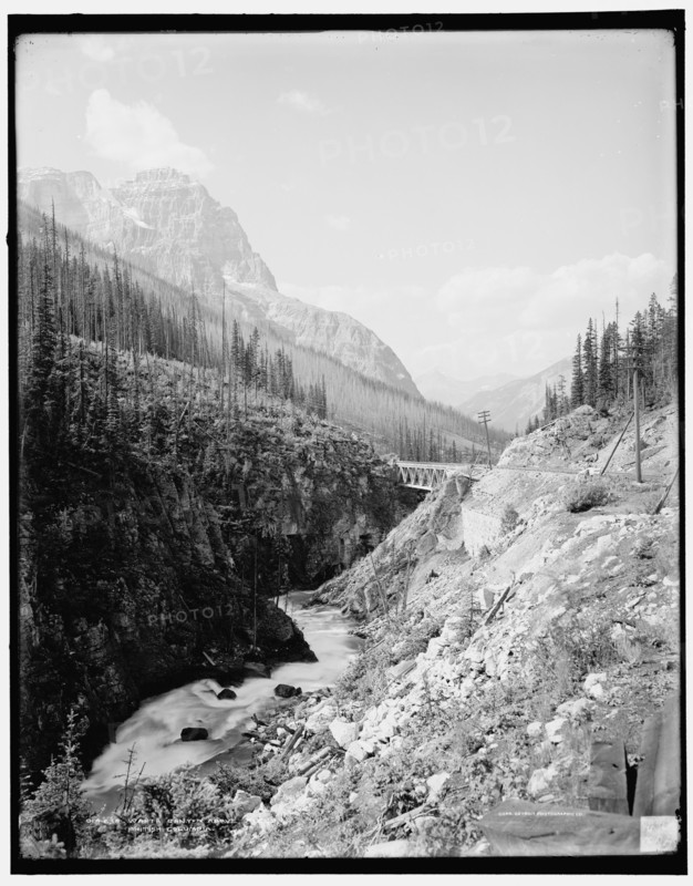Wapta Canyon above Field, British Columbia, c1902. Creator: Unknown.
