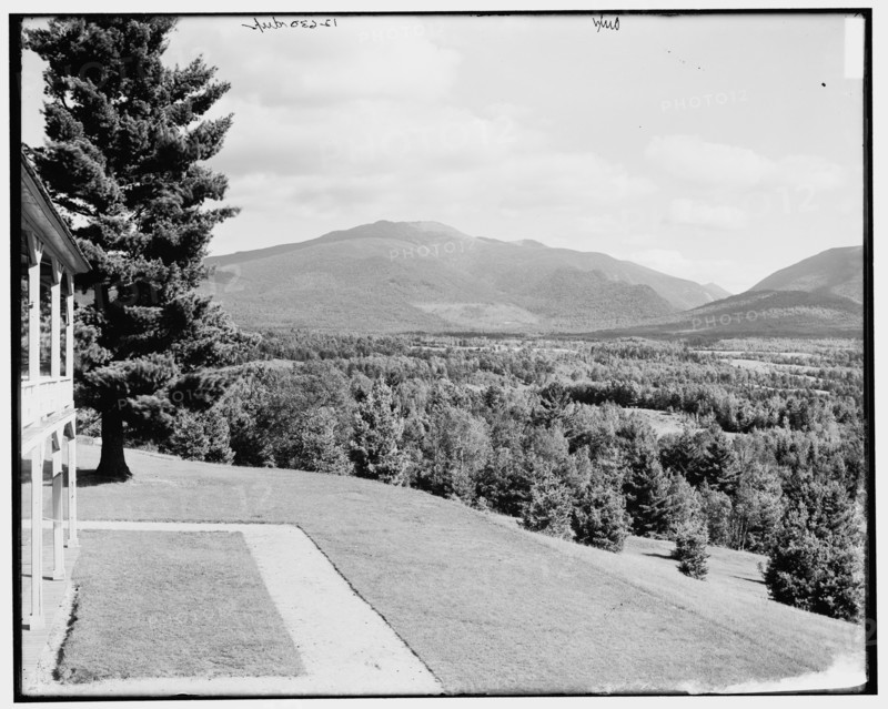 Mt. Cannon & Mt. Kinsman from Forest Hill Hotel, Franconia Notch, White Mountains, c1890-1901. Creator: Unknown.