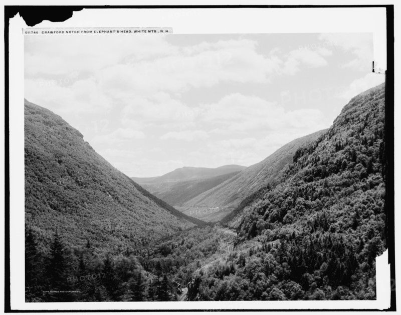 Crawford Notch from Elephant's Head, White Mts., N.H., c1900. Creator: Unknown.