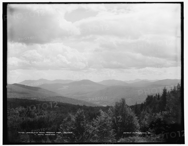 Looking s.w. from Prospect Farm, Jackson, White Mountains, between 1890 and 1901. Creator: Unknown.