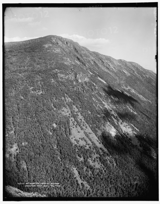Mt. Webster from Mt. Willard, Crawford Notch, White Mountains, between 1890 and 1901. Creator: Unknown.