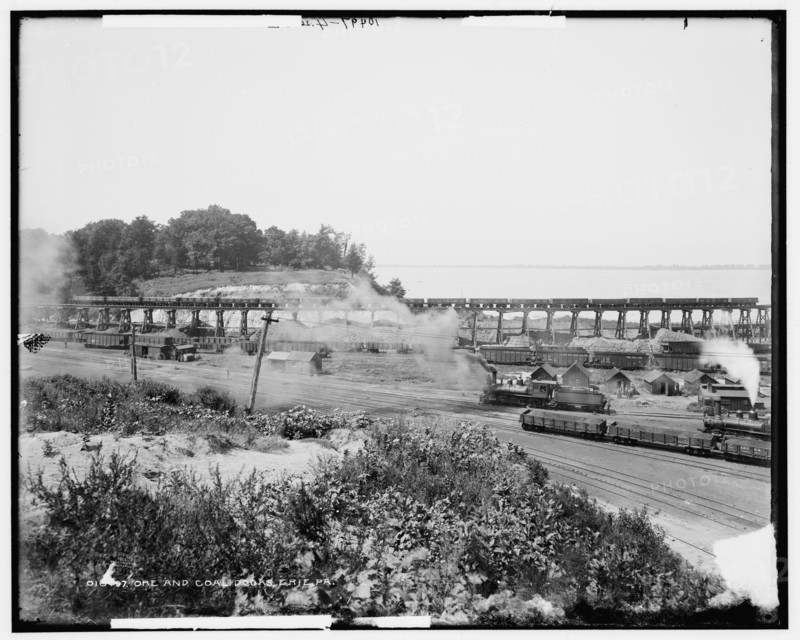Ore and coal docks, Erie, Pa., c1901. Creator: Unknown.
