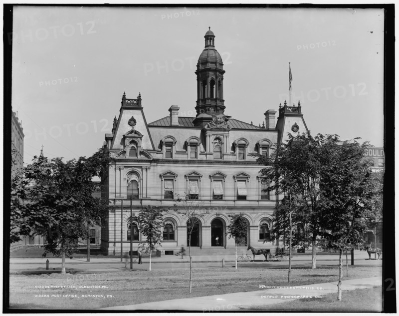 Post office, Scranton, Pa., between 1890 and 1901. Creator: Unknown.