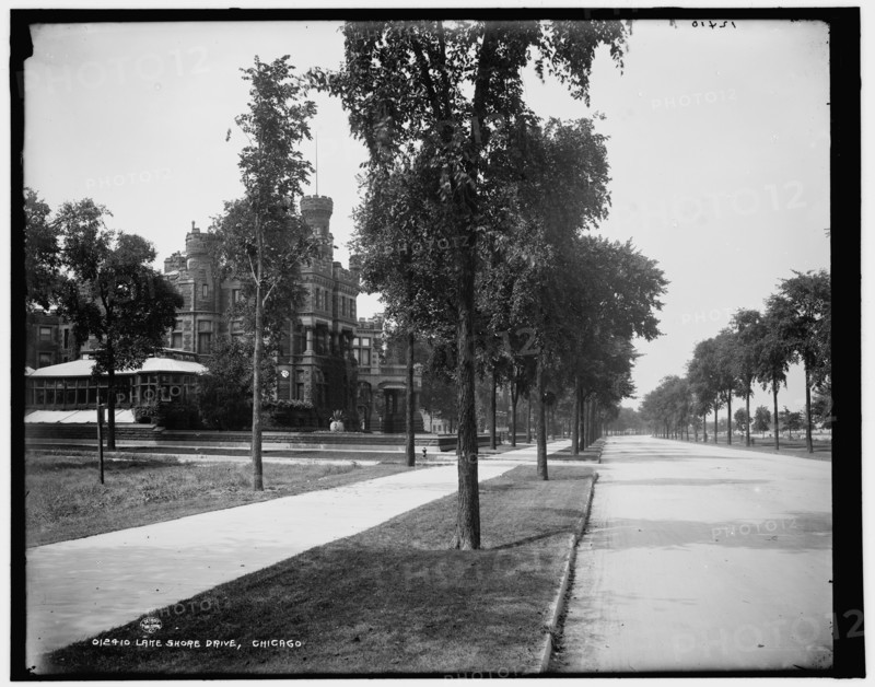 Lake Shore Drive, Chicago, 1900 Oct 3. Creator: Unknown.