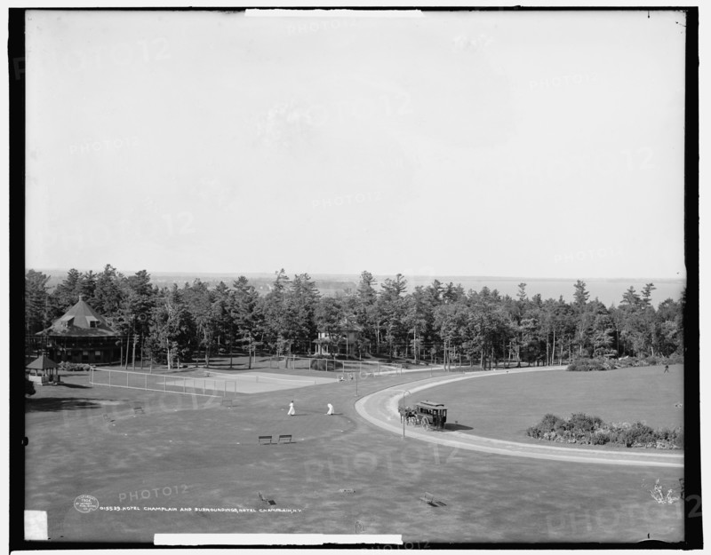 Hotel Champlain and surroundings, Hotel Champlain, N.Y., c1906. Creator: Unknown.