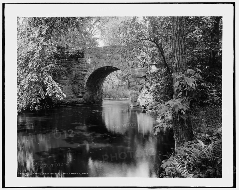 Stone arch bridge, South Hadley, Mass., c1908. Creator: Unknown.