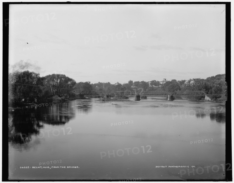 Beloit, Wis. from the bridge, between 1880 and 1899. Creator: Unknown.