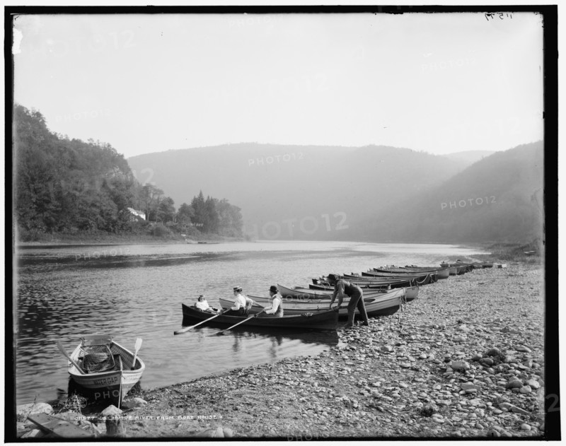 Delaware River from boat house, c1900. Creator: Unknown.
