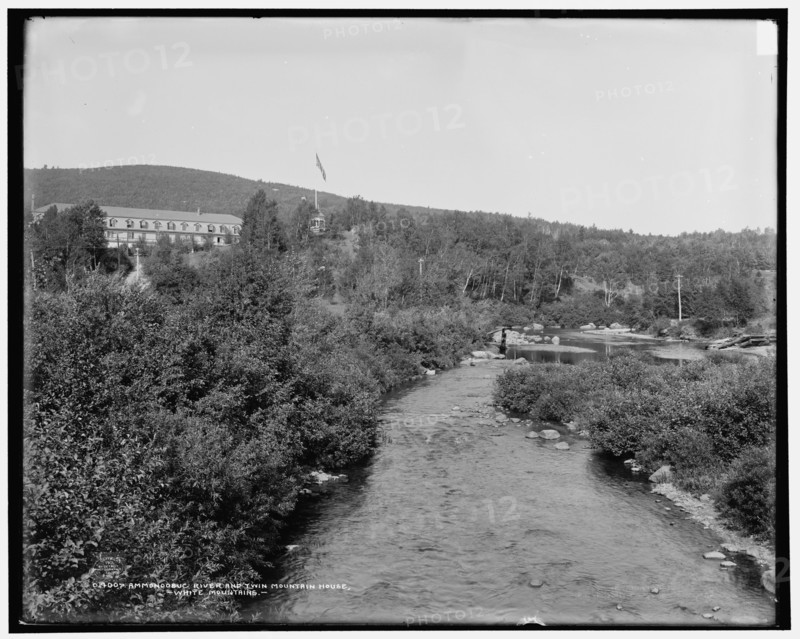 Ammonoosuc River and Twin Mountain House, White Mountains, c1901. Creator: Unknown.
