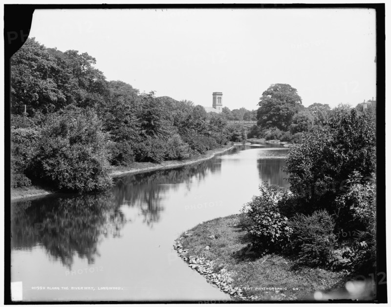 Along the River Way, Longwood, between 1890 and 1901. Creator: Unknown.