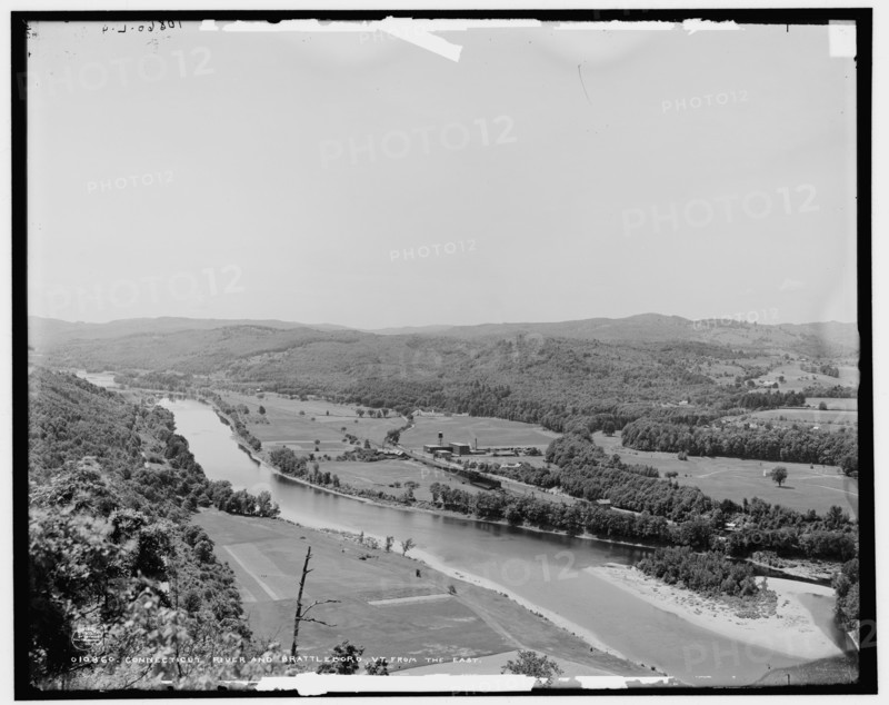 Connecticut River and Brattleboro, Vt. from the east, c1905. Creator: Unknown.