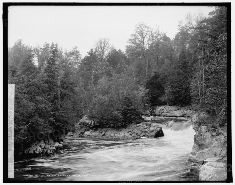 Gorge below Belden's Falls, Green Mountains, between 1900 and 1906. Creator: Unknown.