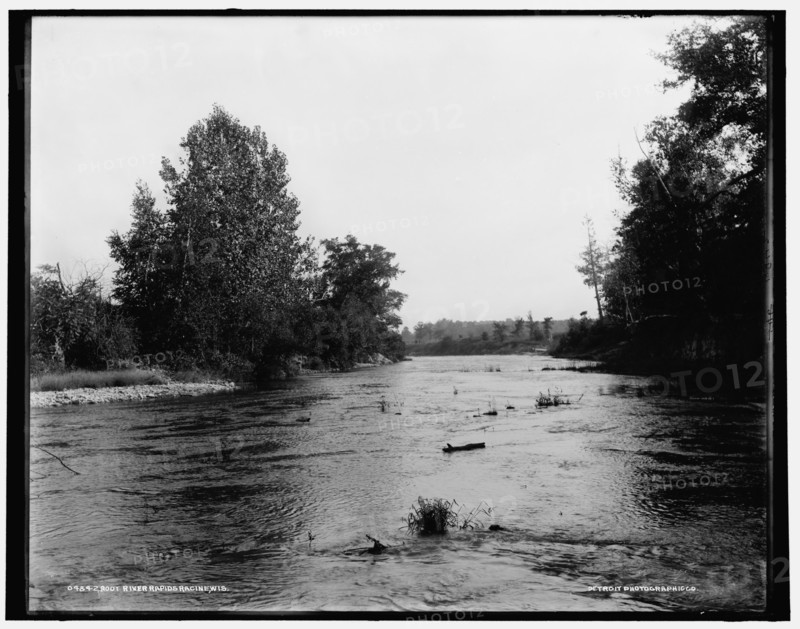 Root River rapids, Racine, Wis., between 1880 and 1899. Creator: Unknown.