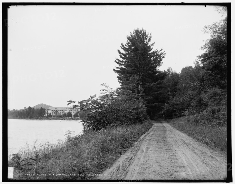 Along the shore, Lake Dunmore, Green Mountains, between 1900 and 1906. Creator: Unknown.