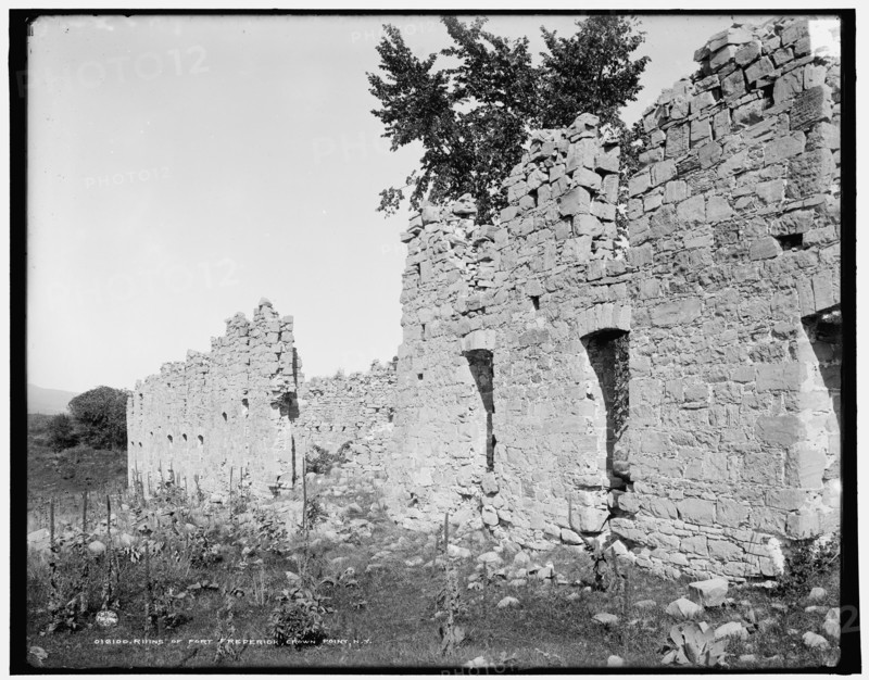 Ruins of Fort Crown Point, a British fort on Lake Champlain, Crown Point, New York, c1900-1906. Creator: Unknown.
