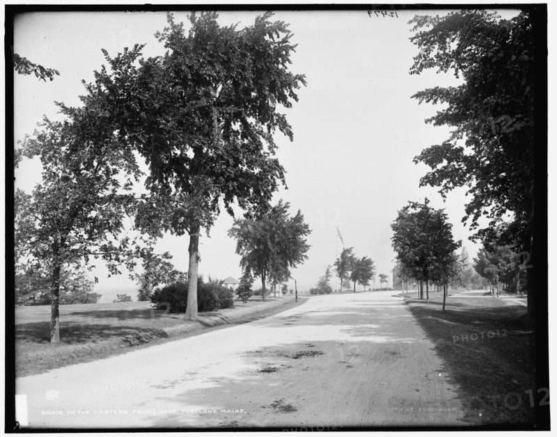 On the western promenade, Portland, Maine, between 1890 and 1900. Creator: Unknown.