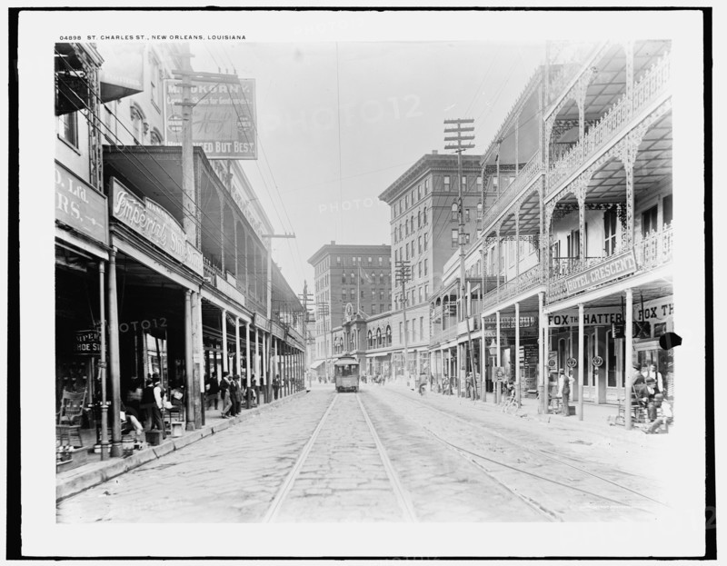 St. Charles St. i.e. Saint Charles Avenue, New Orleans, Louisiana, c.between 1890 and 1901. Creator: Unknown.