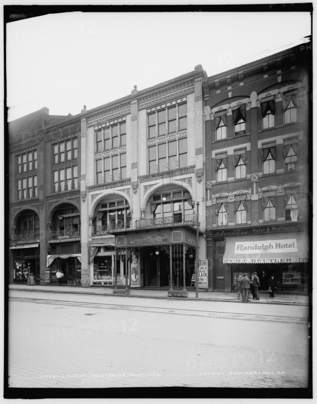 Lyceum Theatre, Detroit, Mich., between 1900 and 1906. Creator: Unknown.