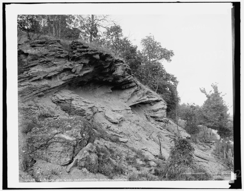 Prophet's Rock Ridge near Tippecanoe battleground, Ind., c1902. Creator: Unknown.