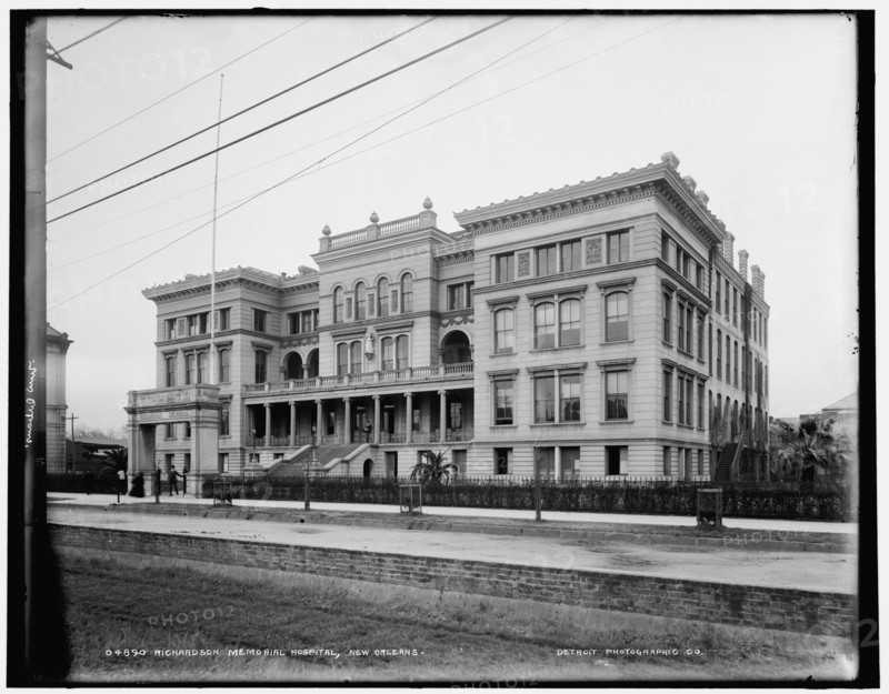 Richardson Memorial Hospital, New Orleans, between 1892 and 1901. Creator: Unknown.
