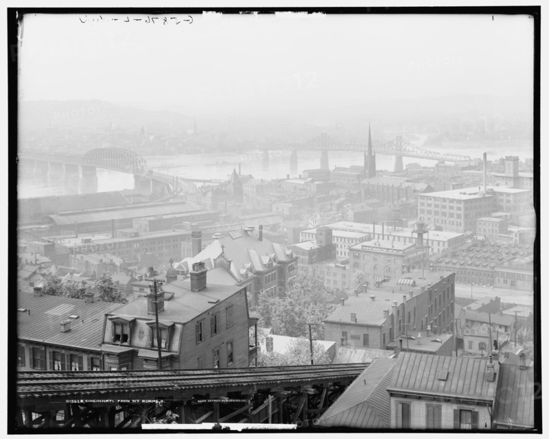 Cincinnati from Mt. Adams, Ohio, c1909. Creator: Unknown.
