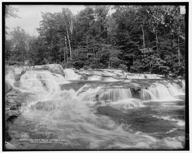 Cascades above Jackson Falls, White Mountains, c1901. Creator: Unknown.