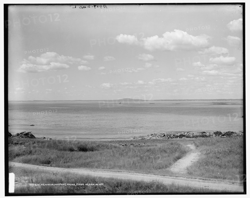 Kennebunkport, Maine, from ocean bluff, between 1890 and 1901. Creator: Unknown.