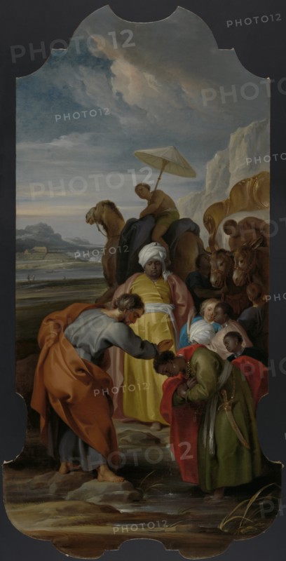 Saint Philip Baptizes the Eunuch, 1748. Creator: Jacob de Wit.