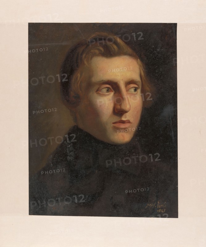 Portrait of a young man, 1845.  Creator: Jozef Israels.