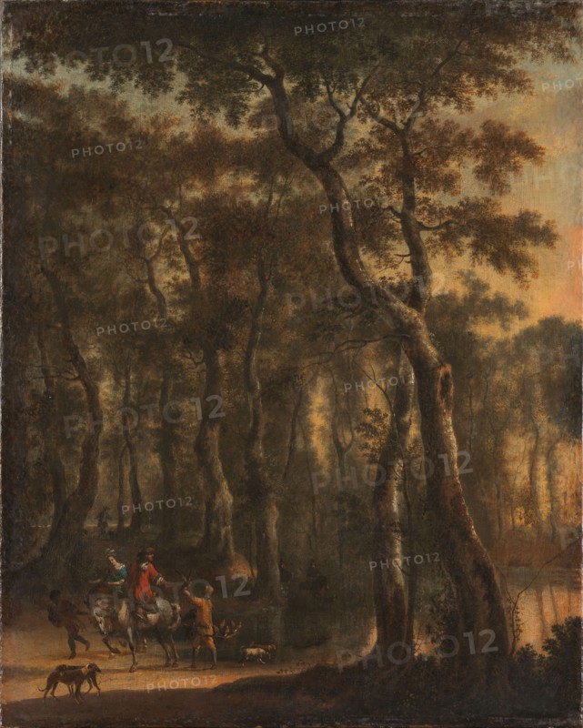 Hunters in the Woods, 1660-1685. Creator: Jan Hackaert.