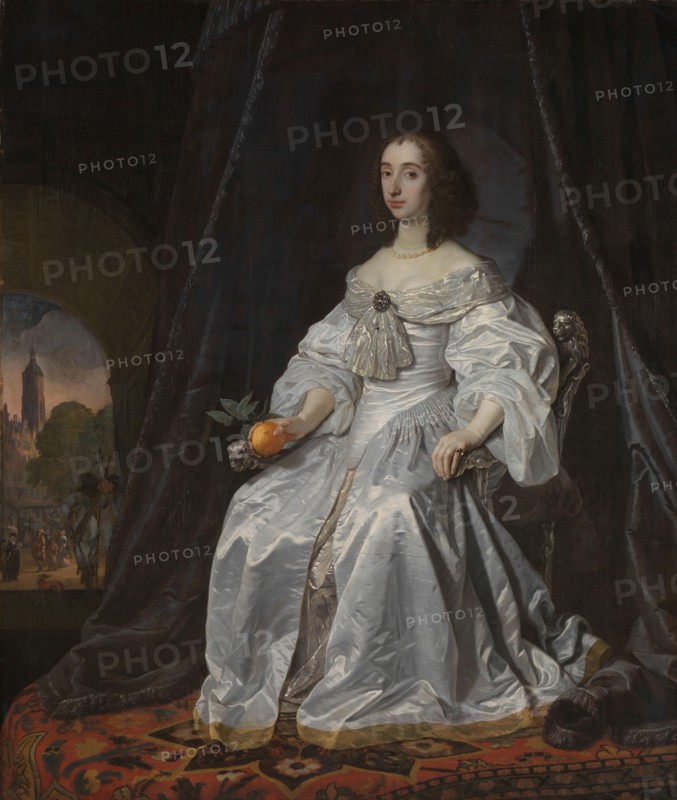 Mary Stuart, Princess of Orange, as Widow of William II, 1652. Creator: Bartholomeus van der Helst.