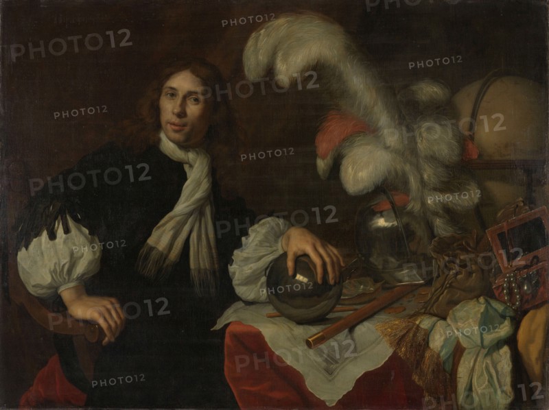 Posthumous Portrait of Aucke Stellingwerff, Admiral of Friesland, Killed 1665 at Lowestoft..., 1670. Creator: Lodewyk van der Helst.