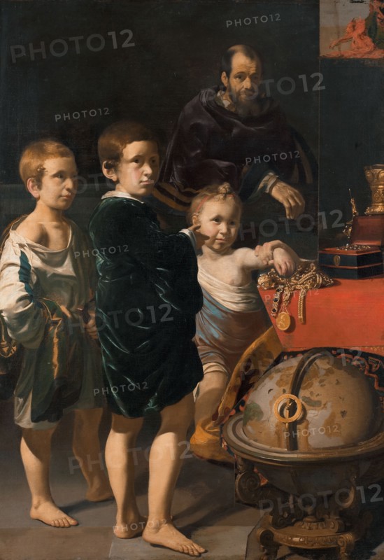 Portrait of Three Children and a Man, 1622. Creator: Thomas de Keyser.