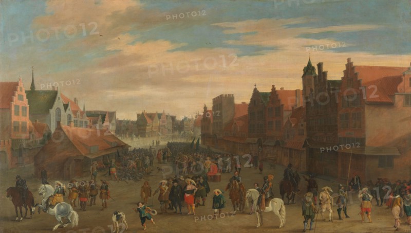 The Disbanding of the 'Waardgelders' (Mercenaries in the Pay of the Town Government) by..., 1627. Creator: Pauwels van Hillegaert I.