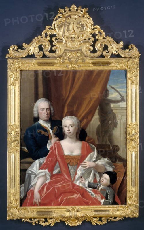 Berend van Iddekinge (1717-1801) with his Wife Johanna Maria Sichterman (1726-1756)..., 1744-1748. Creator: Philip Van Dijk.