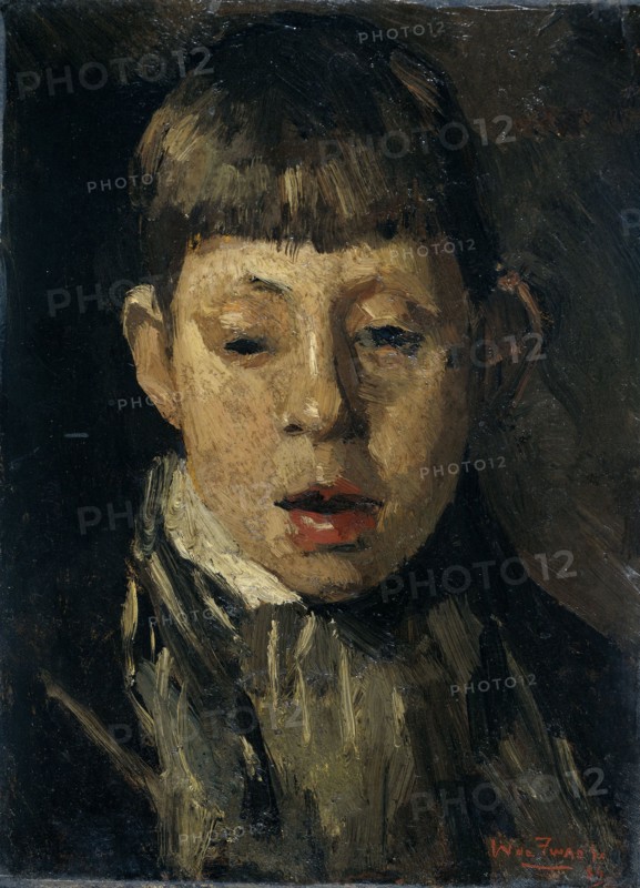 Head of a boy, c.1880-c.1890.  Creator: Willem de Zwart.