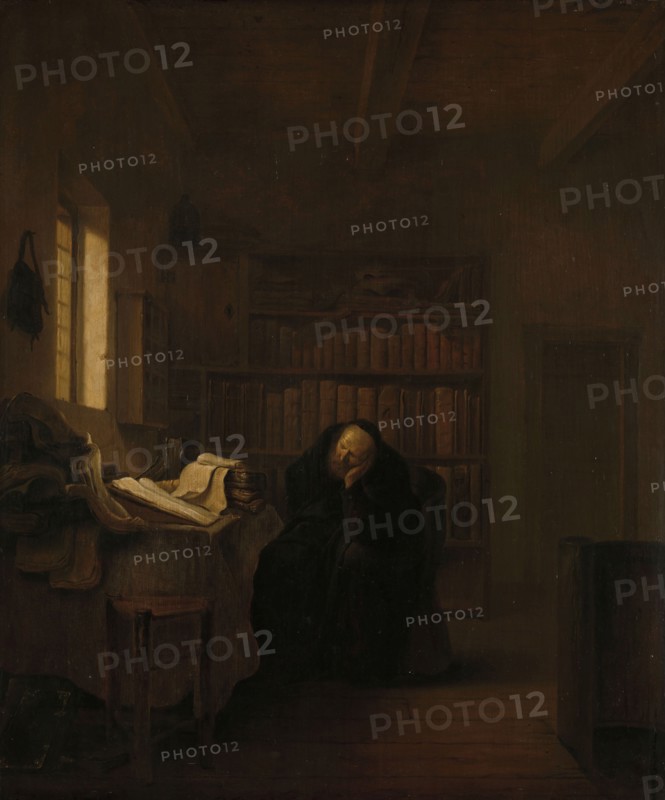 A Scholar in his Study, 1635-1656. Creator: Salomon Koninck.